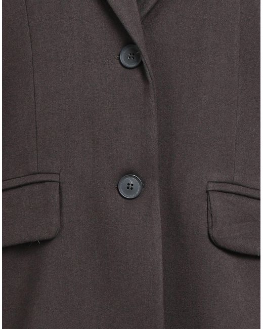 Souvenir Clubbing Gray Blazer Polyester, Viscose, Elastane