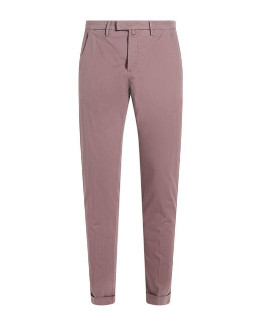 Briglia 1949 Purple Mauve Pants Cotton, Elastane for men