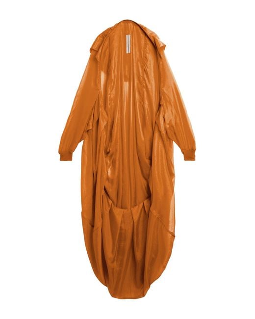 Rick Owens Orange Overcoat & Trench Coat