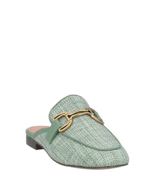 Bibi Lou Green Mules & Clogs Textile Fibers