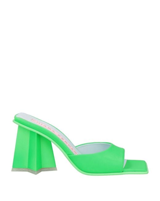 Chiara Ferragni Green Sandals