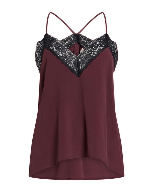 Carla G Purple Burgundy Top Acetate, Silk