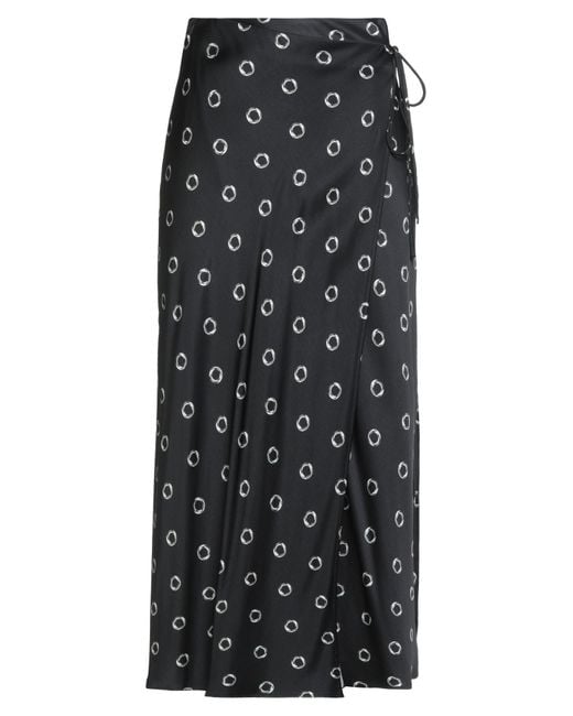 MSGM Gray Maxi Skirt Viscose