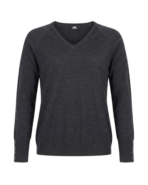 Alpha Studio Blue Charcoal Sweater Merino Wool