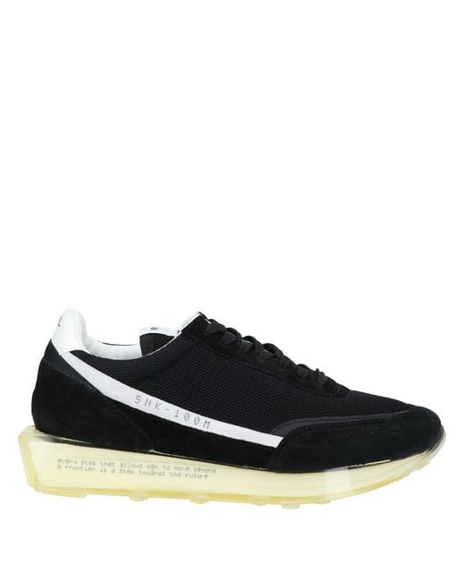 RBRSL RUBBER SOUL Black Sneakers Leather, Textile Fibers for men