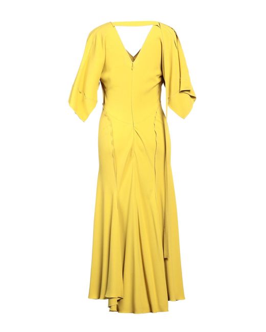 Robe longue Victoria Beckham en coloris Yellow
