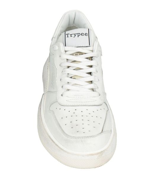 TRYPEE White Sneakers Leather