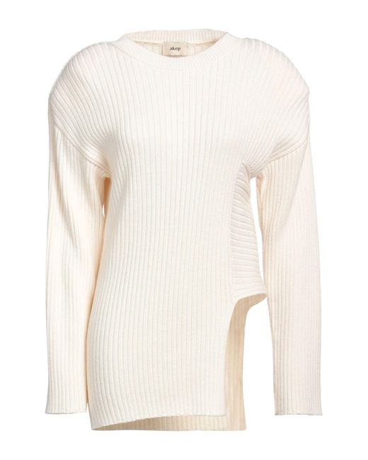 Akep White Ivory Sweater Wool, Acrylic