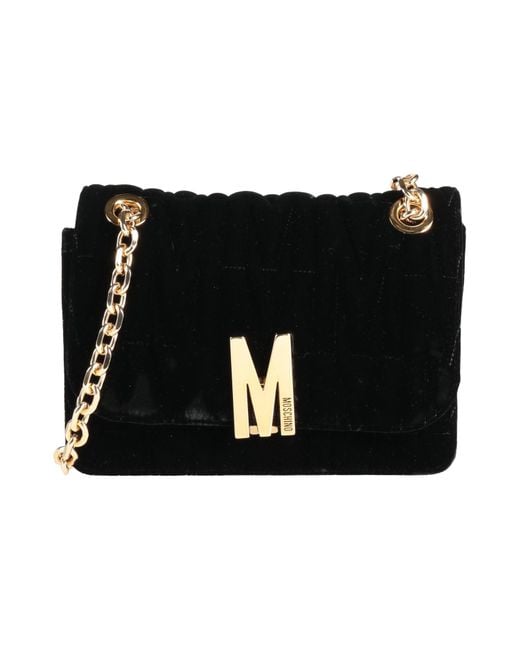 Moschino Black Couture -- Cross-Body Bag Textile Fibers