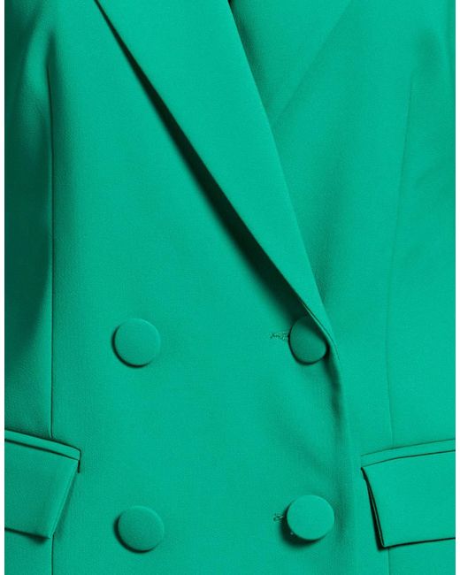 Rebel Queen Green Emerald Blazer Polyester, Elastane