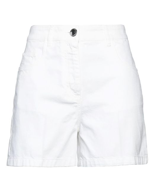 Boutique Moschino White Denim Shorts