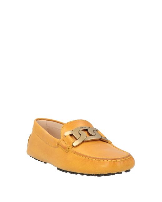 Tod's Orange Loafers