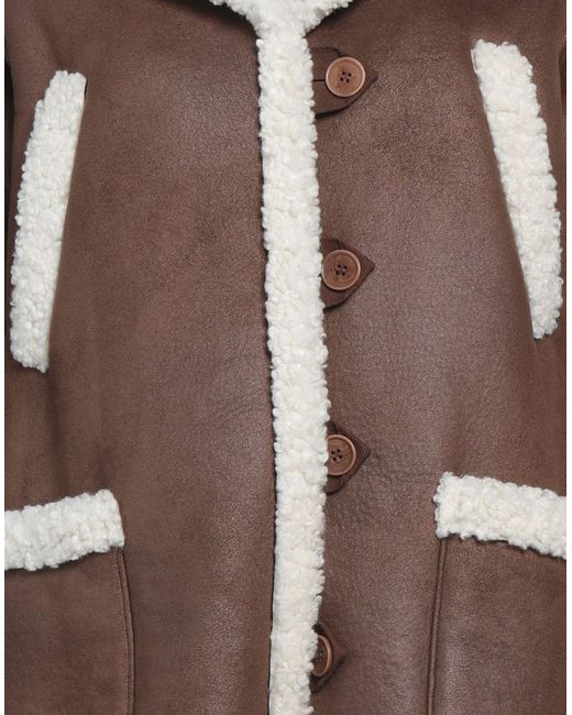 A.P.C. Brown Shearling- & Kunstfell