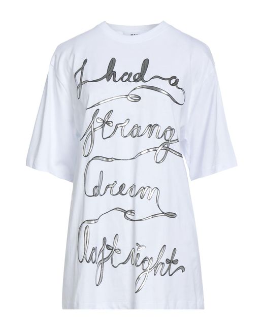 MSGM White T-Shirts