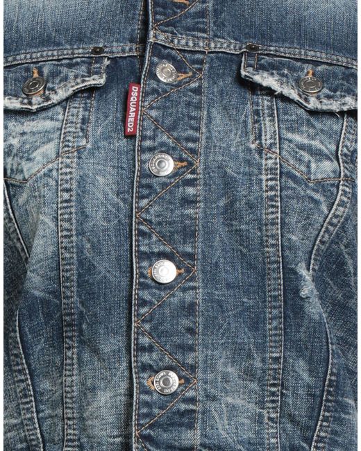 DSquared² Blue Denim Outerwear