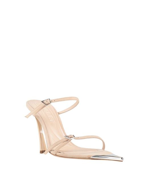 Mugler White Sandals Leather