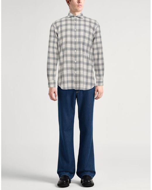 Hartford Gray Shirt Cotton for men