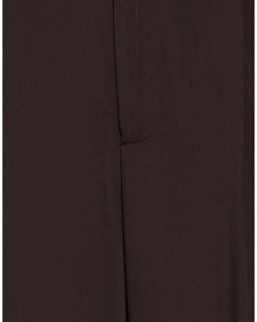 ViCOLO Brown Dark Pants Polyester, Viscose, Elastane