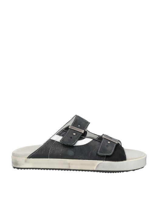 HIDNANDER White Sandals Leather for men