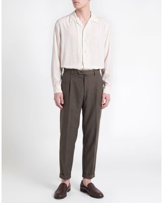 Myths Gray Pants Polyester, Viscose, Elastane for men