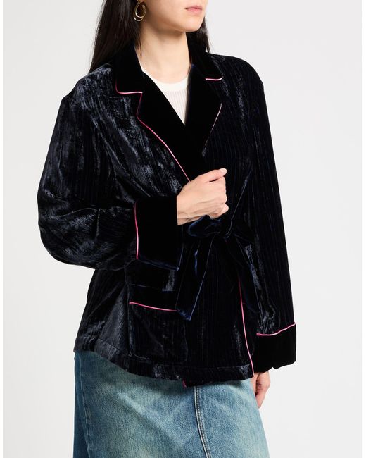 F.R.S For Restless Sleepers Black Midnight Jacket Viscose, Silk