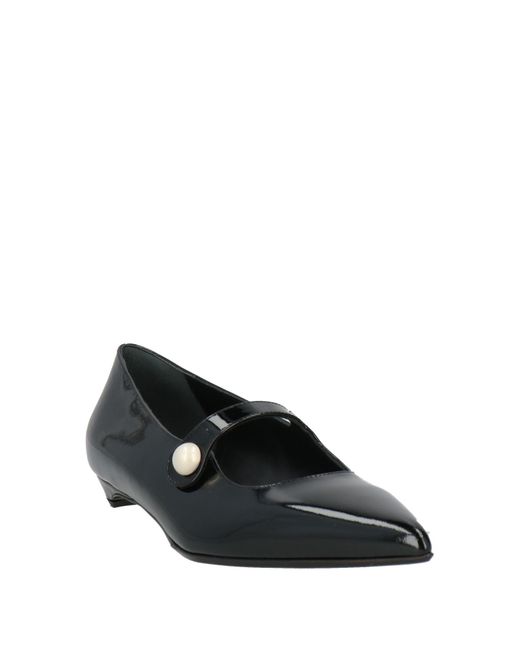 Sergio Levantesi Black Ballet Flats