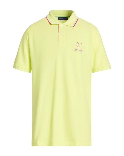 Psycho Bunny Yellow Polo Shirts for men