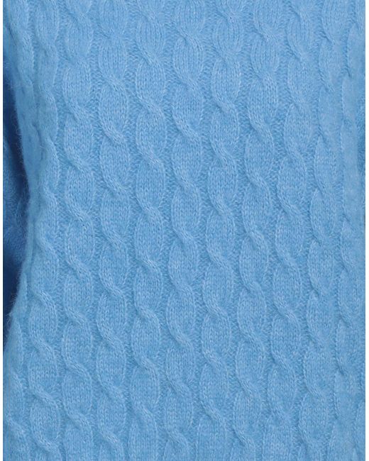 ROSSO35 Blue Azure Sweater Alpaca Wool, Polyamide, Virgin Wool