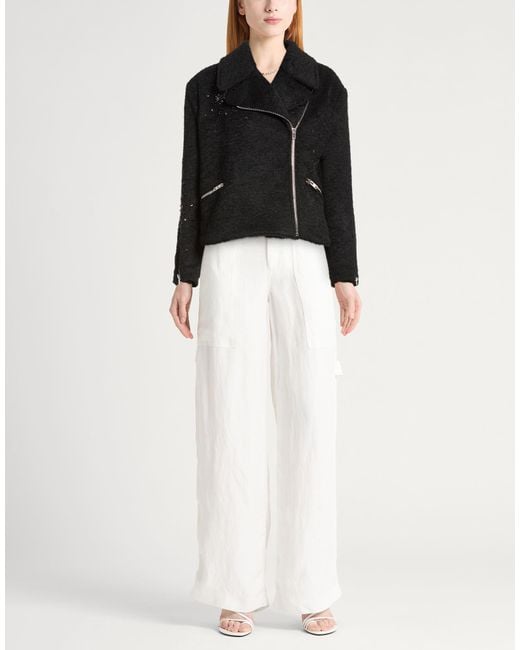 DES_PHEMMES Black Shearling & Teddy