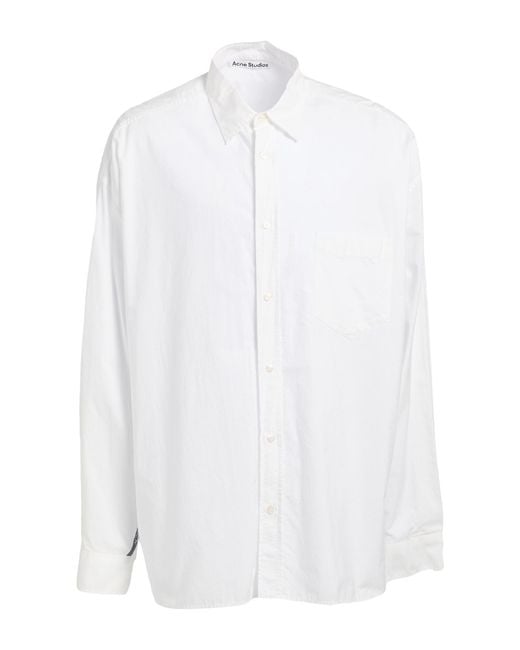 Acne White Shirt Cotton for men