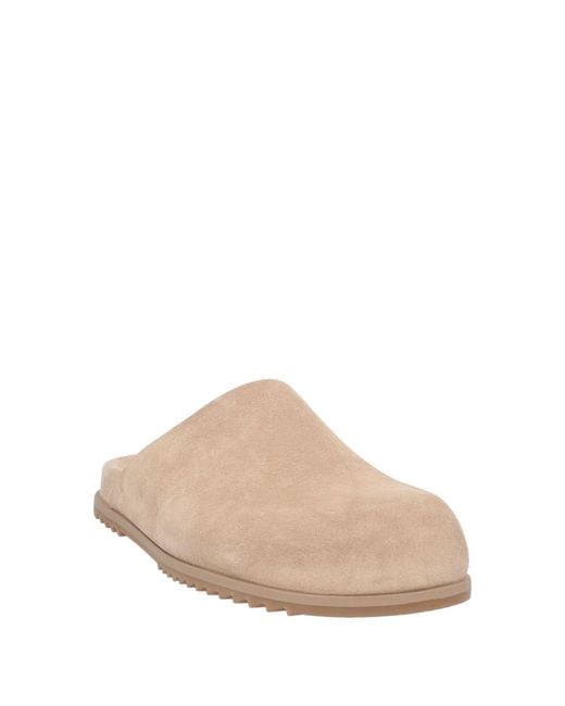 Rick Owens Natural Mules & Clogs Leather