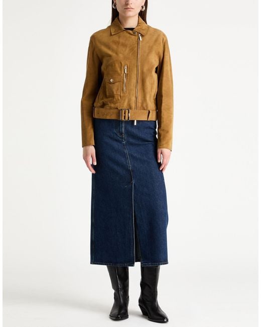 Moorer Metallic Mustard Jacket Polyamide