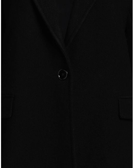 Circolo 1901 Black Coat Virgin Wool