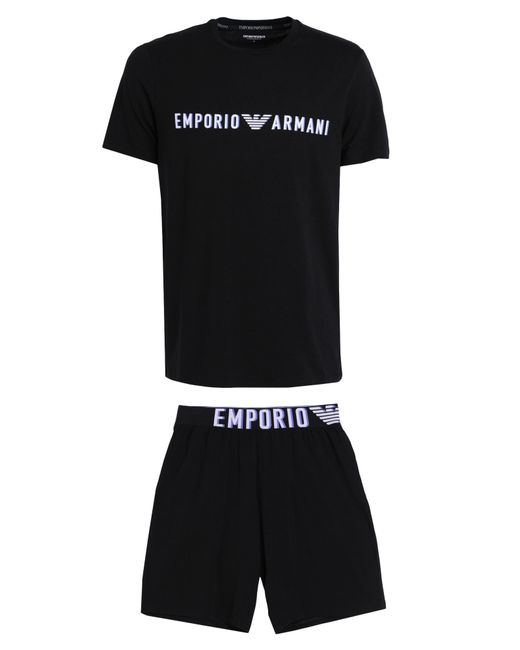 Pijama Emporio Armani de hombre de color Black