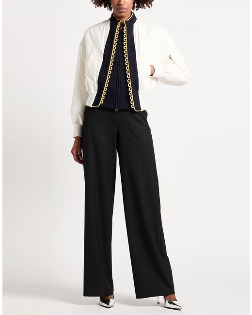 Marella Black Pants Polyester, Viscose, Elastane