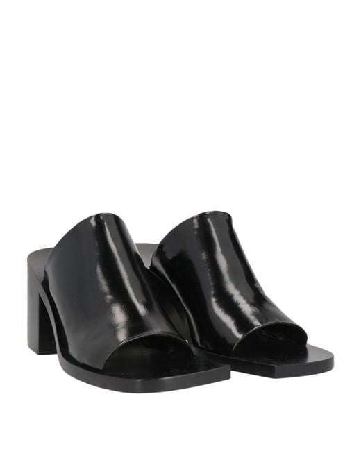 Jil Sander Black Sandals
