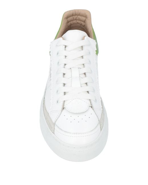 HYINA White Sneakers Leather