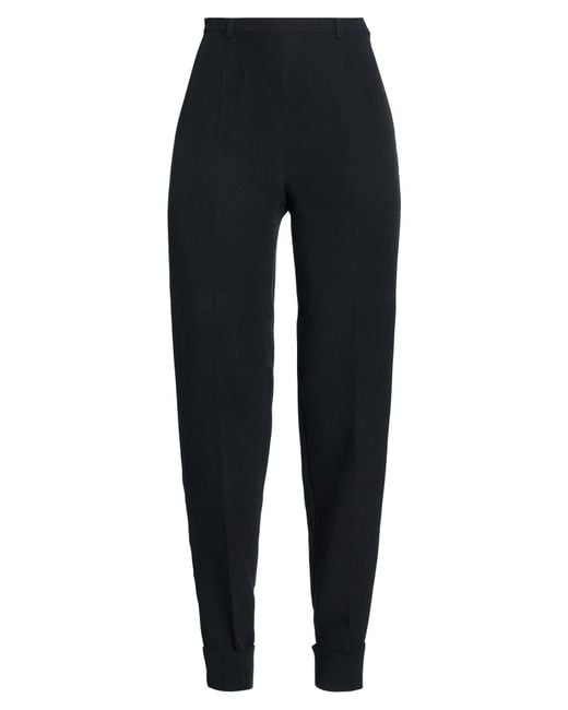 Marella Black Midnight Pants Acetate, Cotton
