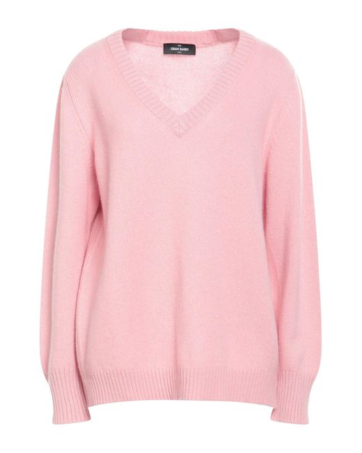 Gran Sasso Pink Pullover