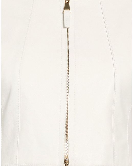Myskin White Jacket Leather