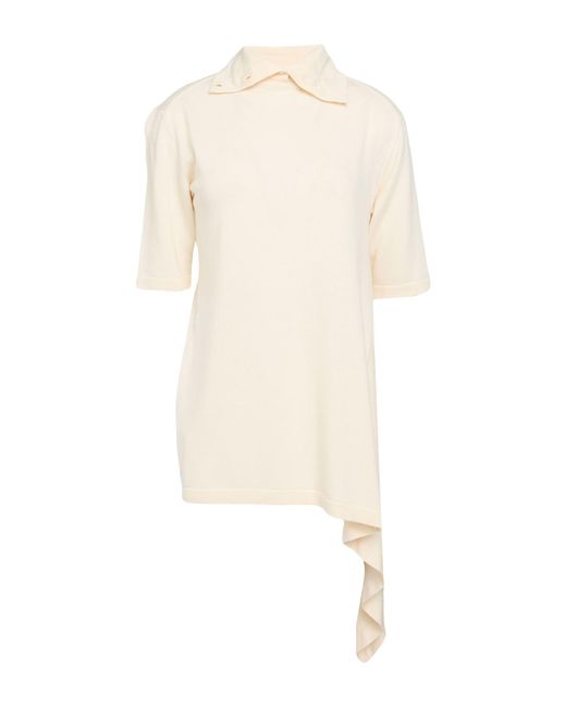 Jil Sander White Ivory Sweater Virgin Wool