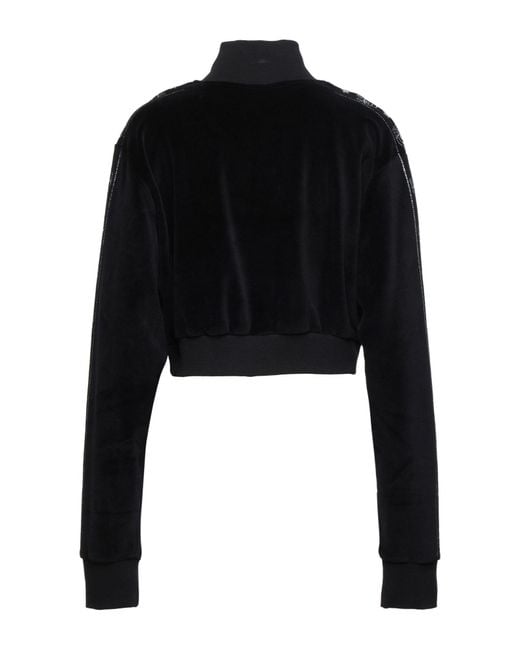 Chiara Ferragni Black Sweatshirt Cotton, Polyester