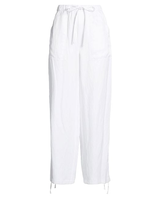Rag & Bone White Pants Viscose, Linen