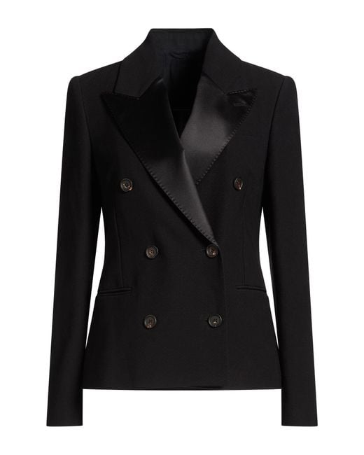 Brunello Cucinelli Black Blazer Cotton, Linen, Silk