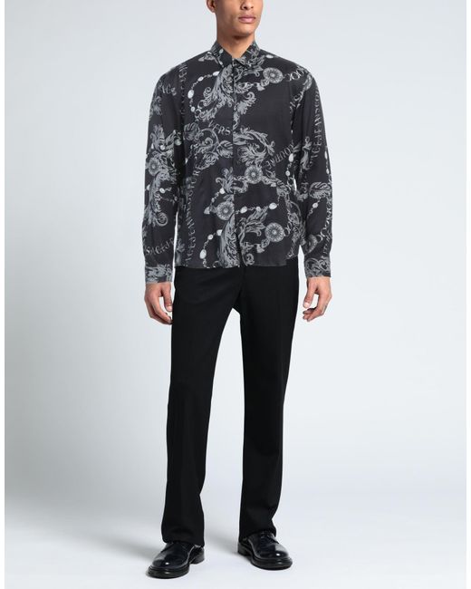 Camisa Versace Jeans Couture de hombre de color Gray