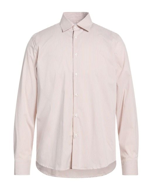 Manuel Ritz Pink Shirt Cotton, Polyamide, Elastane for men