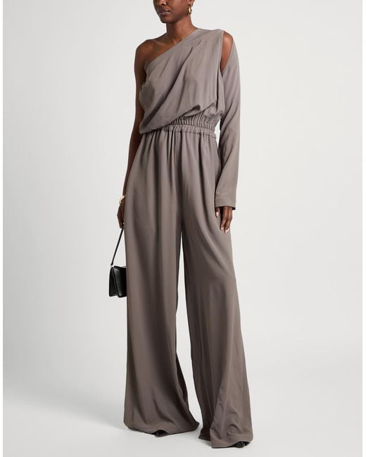 Rick Owens Gray Jumpsuit Acetate, Silk