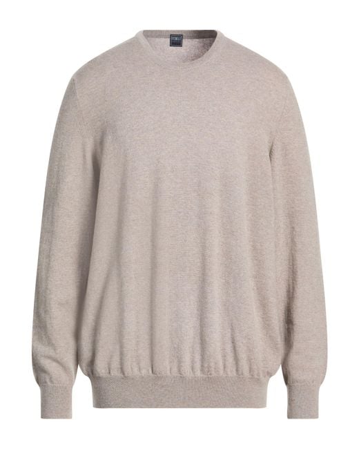 Fedeli Gray Sweaters for men
