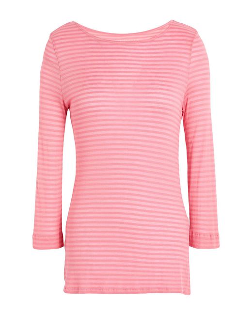 Majestic Filatures Pink T-Shirt Viscose