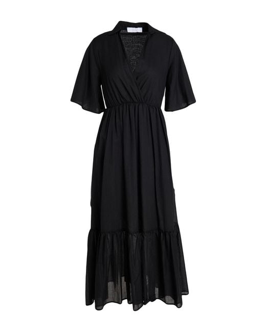 Kaos Black Midi Dress